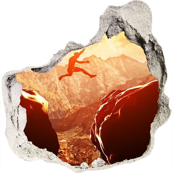 trapstickers tegels Spring in de afgrond