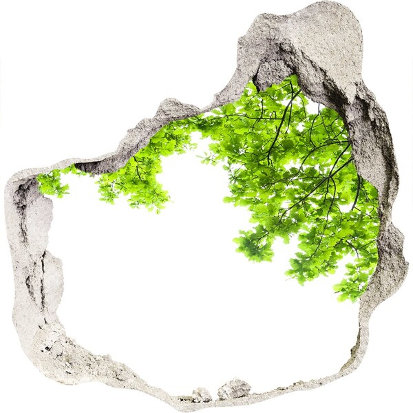 trapstickers mozaiek Een groene oase achter de muur