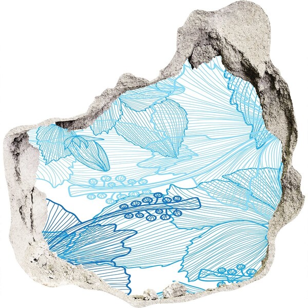 trapstickers natuur De onderwaterwereld in blauw