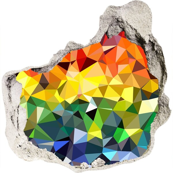 trapfolie Kleurrijk gat in de muur