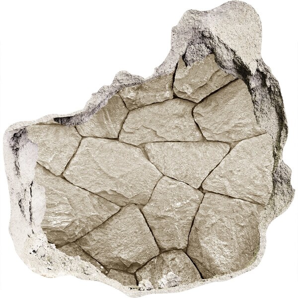 trapstickers mozaiek Gebroken muur met stenen