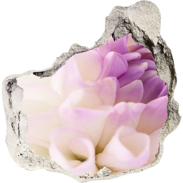 Samoprzylepna dziura na ścianę Kwiatowa iluzja w betonie