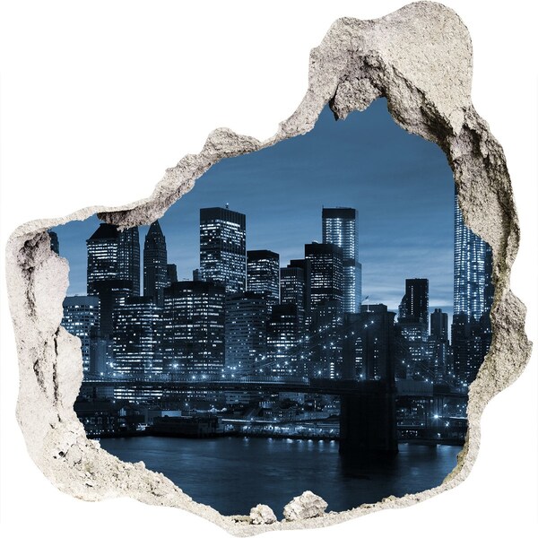 tegelstickers keuken Uitzicht op New York 's nachts