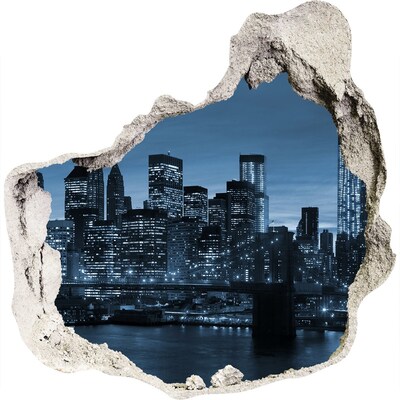 tegelstickers keuken Uitzicht op New York 's nachts