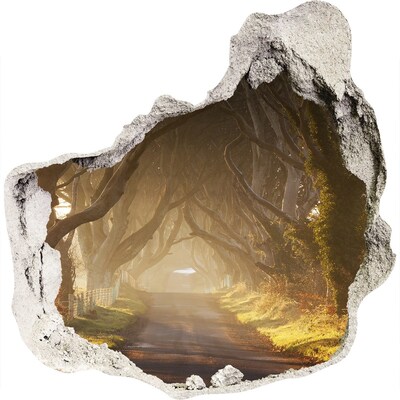 trapstickers mozaiek Een pad tussen de bomen