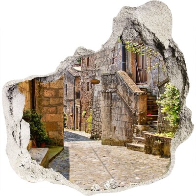 trapstickers mozaiek Een charmant stadje in Italië