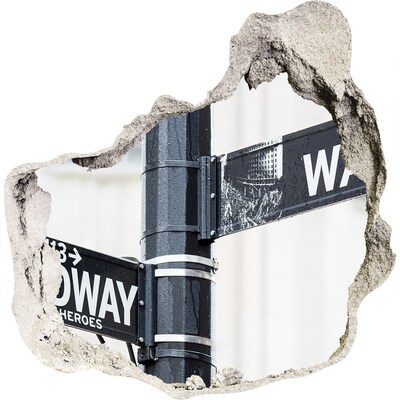 Fototapeta dziura na ścianę 3d Ulica w mieście