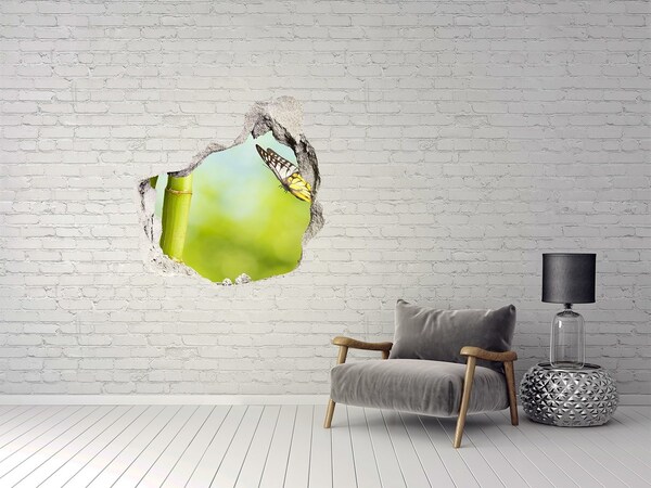 trapstickers mozaiek Vlinder in de bamboetuin