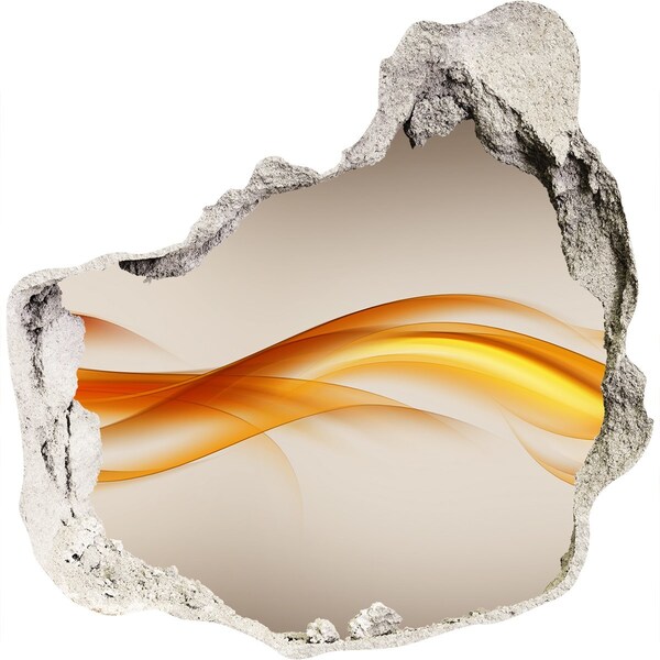 Dziura 3d fototapeta naklejka Fala kolorów w betonie