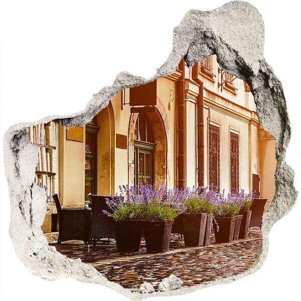 trapstickers mozaiek Een charmant hoekje met lavendel