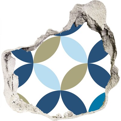 tegelstickers Een modern patroon op de muurachtergrond.