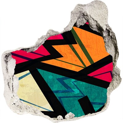 tegelstickers keuken Een kleurrijke muurschildering in een gat in de muur.