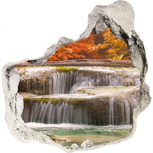 tegelstickers Waterval in een herfstlandschap