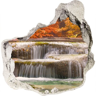 tegelstickers Waterval in een herfstlandschap