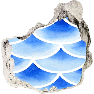 tegelstickers keuken Watergolven in een gat in de muur