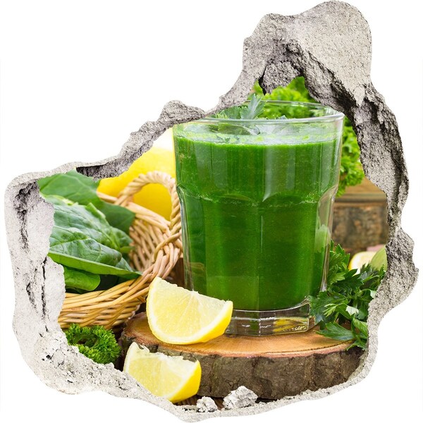 trapfolie Groene cocktail in een natuurlijke omgeving