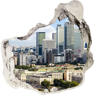 trapstickers mozaiek Uitzicht op de moderne stad