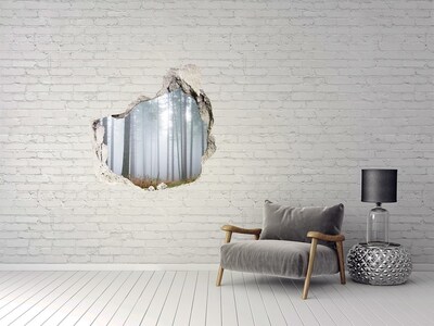 naklejka fototapeta 3D widok Mglisty las