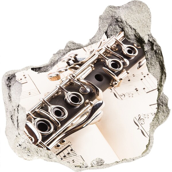 tegelstickers Muzikaal gat in de muur