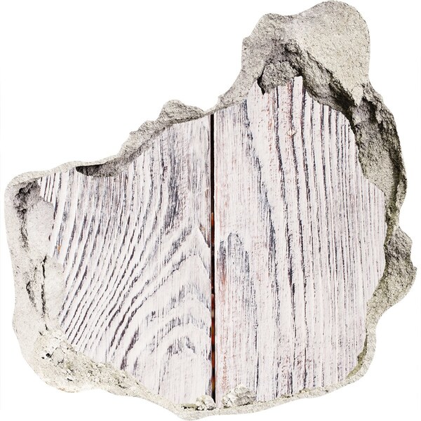 tegelstickers Houten plank in een beschadigde muur