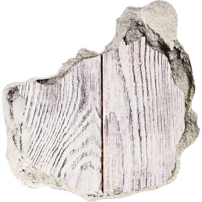 tegelstickers Houten plank in een beschadigde muur