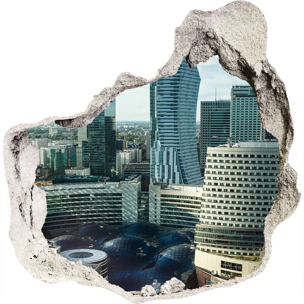 zelfklevende trapfolie Uitzicht op de moderne stad