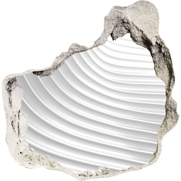 tegelstickers keuken Een gebroken muur met uitzicht op golvende lijnen.