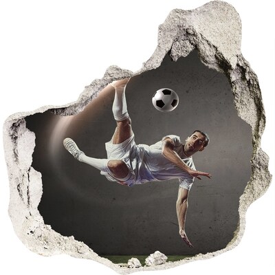 trapstickers mozaiek Voetbalsprong in actie