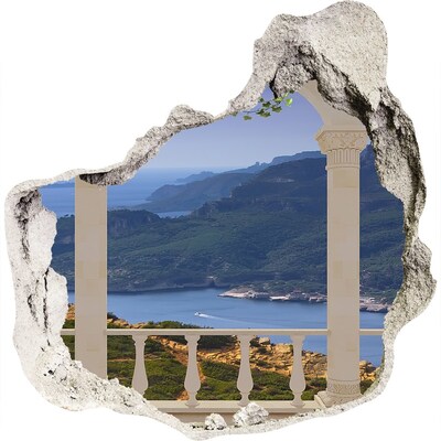 Fototapeta dziura na ścianę 3d Widok na malowniczą zatokę