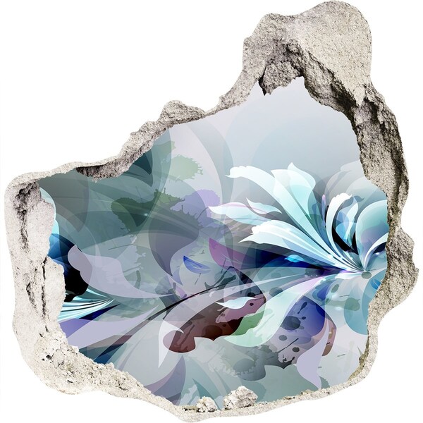 trapstickers natuur Bloemenillusie in beton