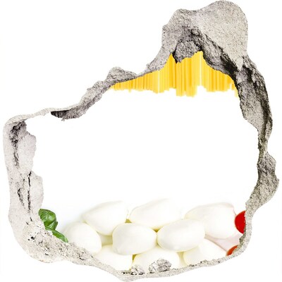 tegelstickers Een Italiaans feestmaal in een klein, onopvallend restaurantje.