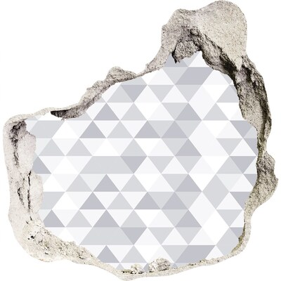 Fotoobraz dziura na ścianę Geometryczna dziura w ścianie