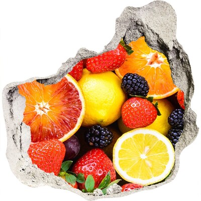 trapstickers natuur Fruitexplosie achter de muur