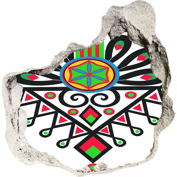 trapfolie Kleurrijk volkspatroon