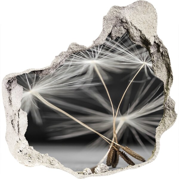 trapstickers mozaiek Paardenbloemen in beton