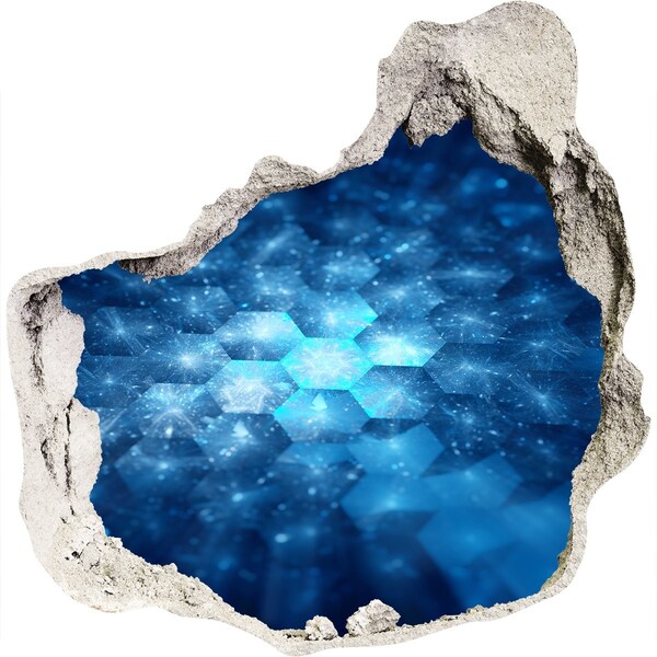 trapstickers mozaiek Kosmische ruimte achter de muur