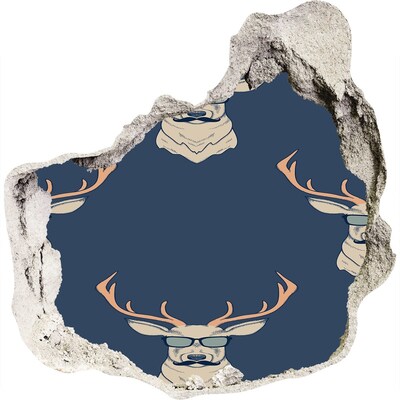 trapstickers natuur Hert met zonnebril