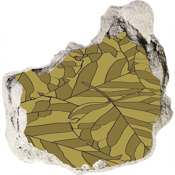 tegelstickers keuken Bladeren in beton