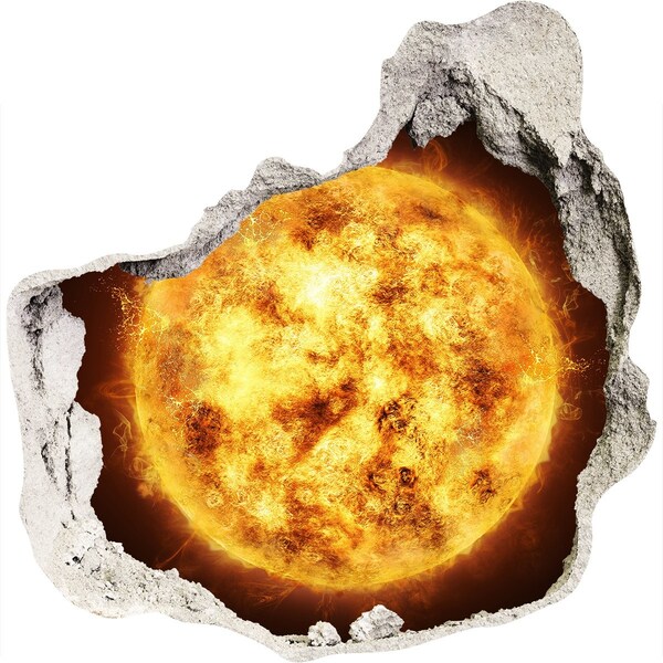 Foto zdjęcie dziura na ścianę Słoneczna eksplozja