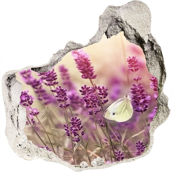 tegelstickers keuken Bloemenparadijs met een vlinder