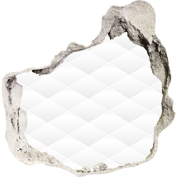 trapfolie Een gebroken muur die uitkijkt over de leegte.