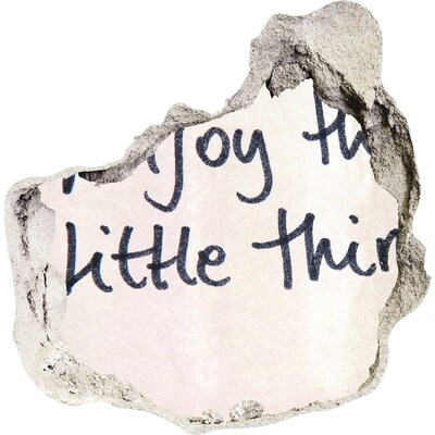 trapstickers mozaiek Een beschadigde muur met een inscriptie.