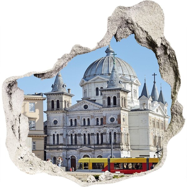 trapstickers tegels De historische kathedraal in de stad