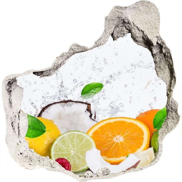 trapstickers mozaiek Fruitparadijs achter de muur