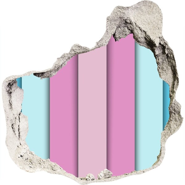 trapstickers natuur Een kleurrijke muur in ruïne