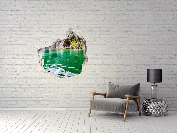 trapstickers tegels Tropisch paradijs met een waterval
