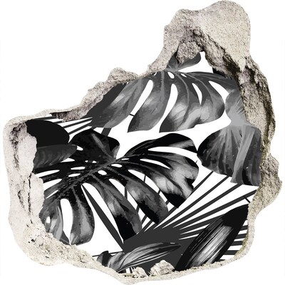 tegelstickers Tropische jungle in zwart-wit