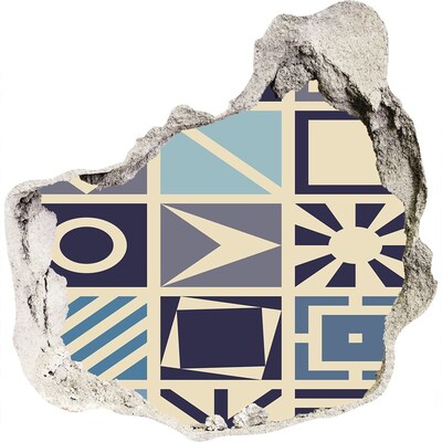 tegelstickers keuken Geometrische vormen op de muur