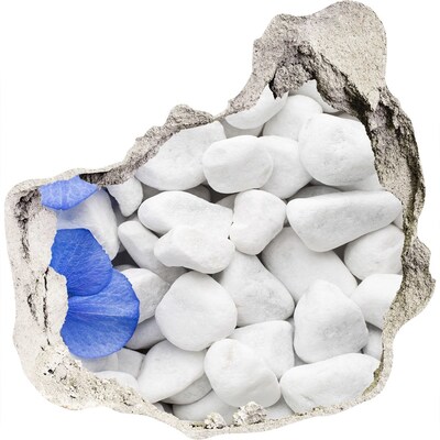 zelfklevende trapfolie Strandkiezels met een blauw accent