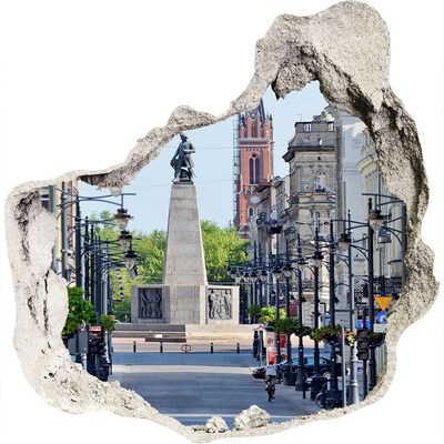 trapfolie Straat met een monument